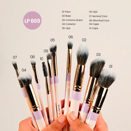 Kit de brochas Fluffy 669 X 10 Brochas Montoc