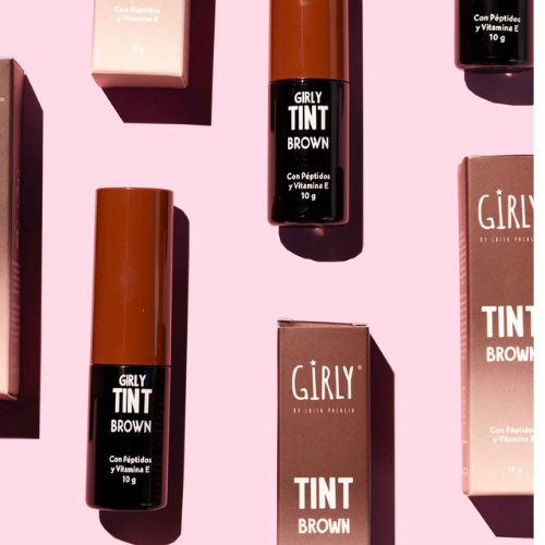 Tinta para labios y mejillas con peptidos GIRLY - BROWN