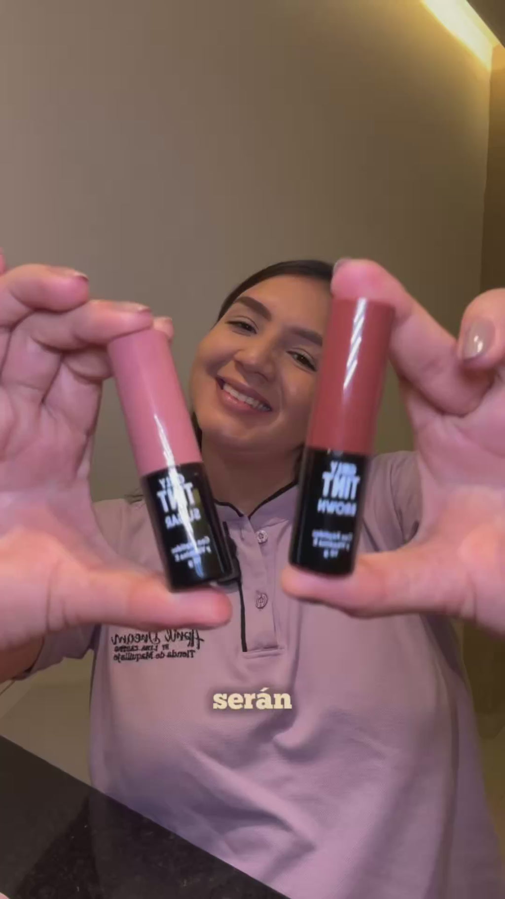 Tinta para labios y mejillas con peptidos GIRLY - BROWN